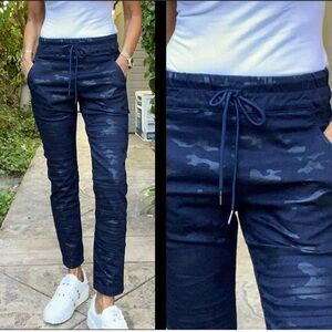 Bevy Flog blue camo Shely drawstring pants